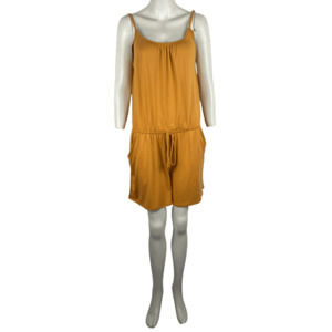 Zenana Outfitters women's mustard romper size M